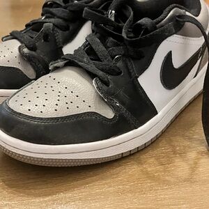 Nike Black and Gray Athletic low dunks